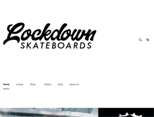 Tablet Screenshot of lockdownskateboards.com